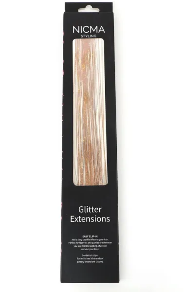 NICMA Styling Glitter Extensions - Kobber